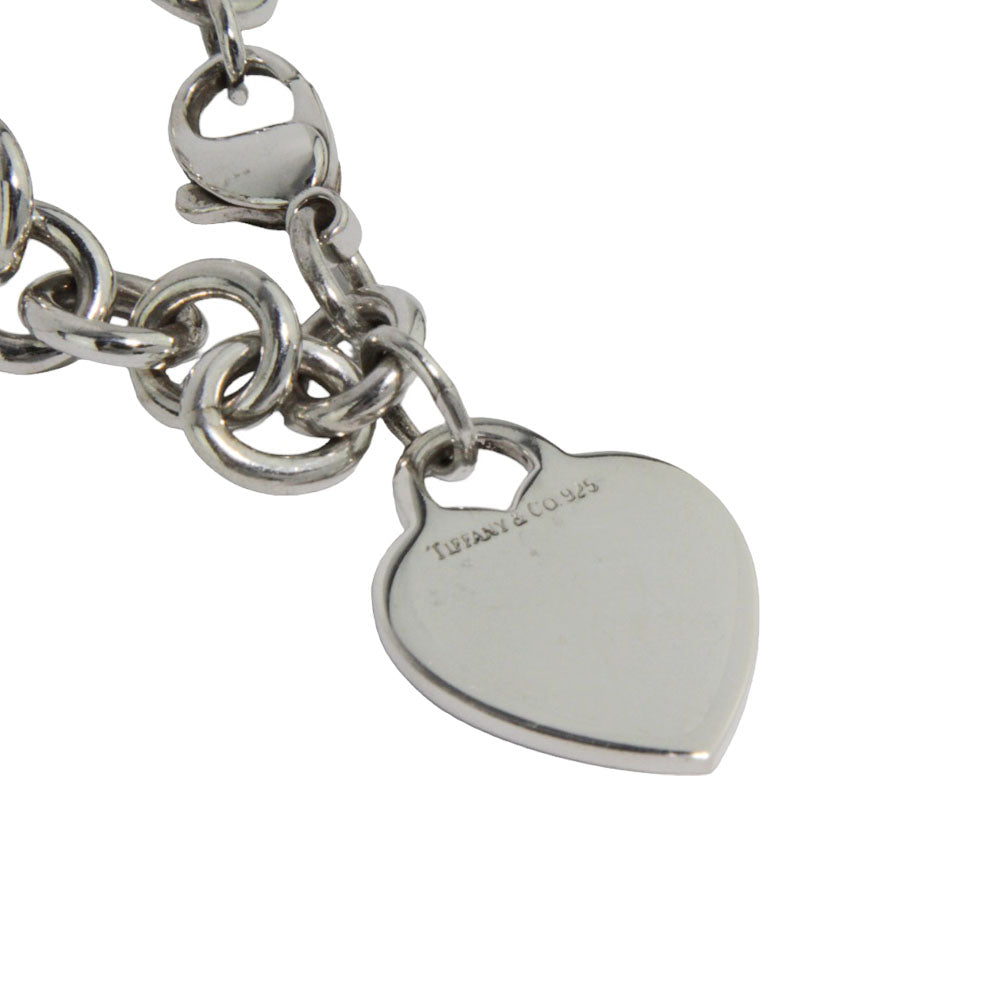 TIFFANY & Co. Heart Tag Silver Bracelet LHQ223