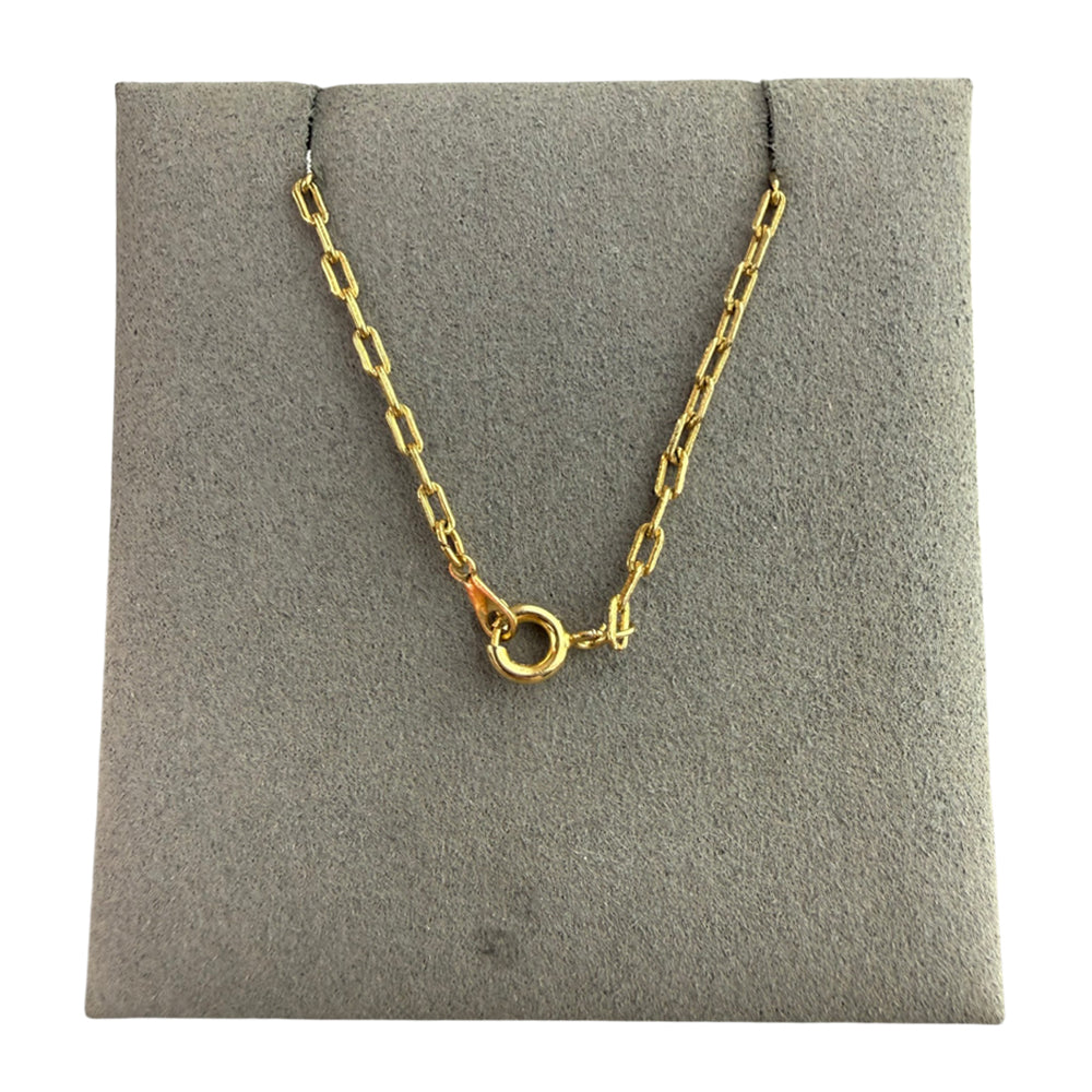 GIVENCHY Black Enamel Double G Pendant Gold Necklace LHQ2233