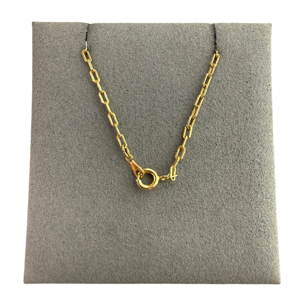 GIVENCHY Black Enamel Double G Pendant Gold Necklace LHQ2236