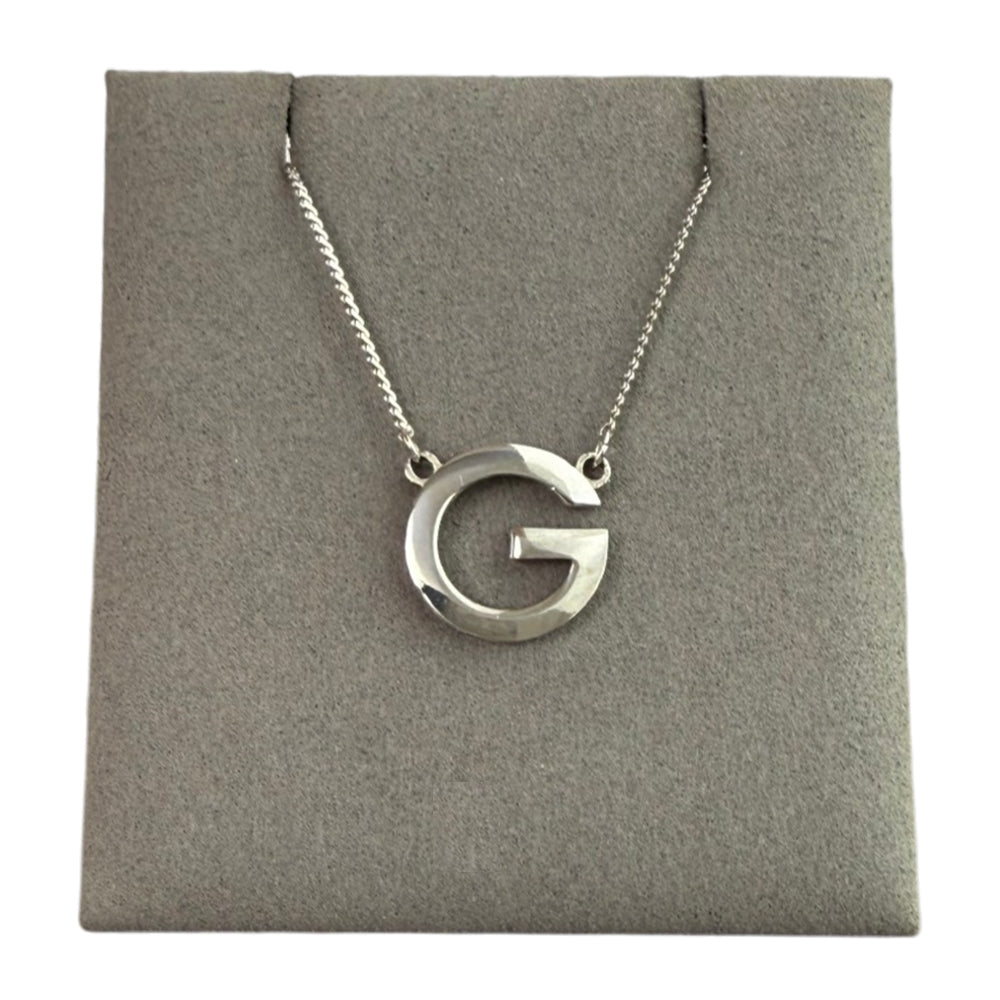 GIVENCHY Silver "G" Necklace LHQ2246