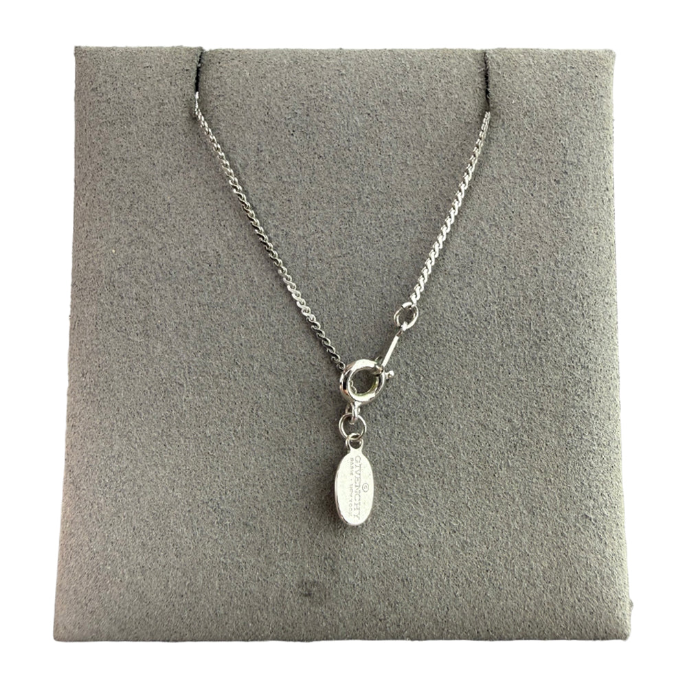 GIVENCHY Silver "G" Necklace LHQ2246