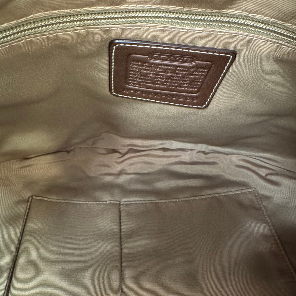 COACH Signature Brown Patchwork Hobo Bag LHQ2254