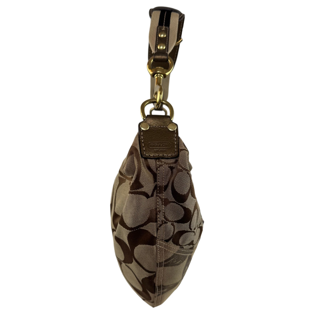 COACH Signature Brown Patchwork Hobo Bag LHQ2254