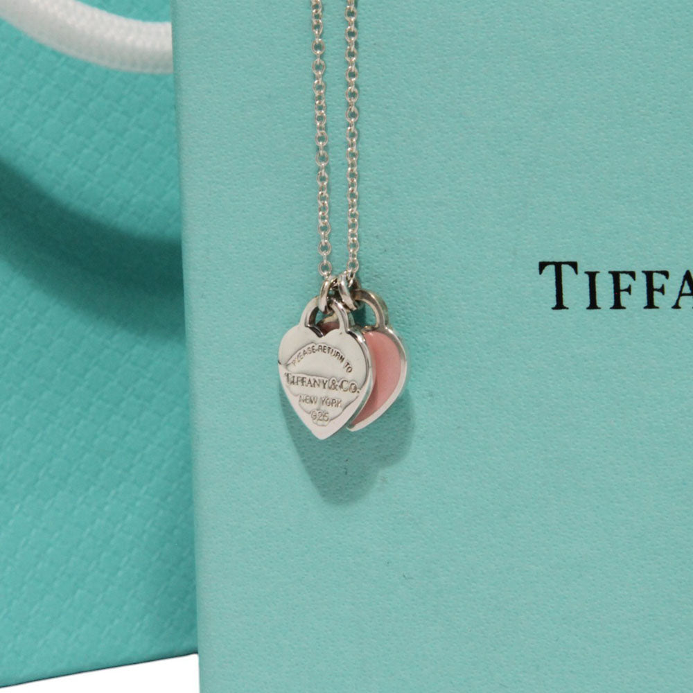 TIFFANY & Co. Collana con doppio ciondolo Return To Pink Argento LHQ226