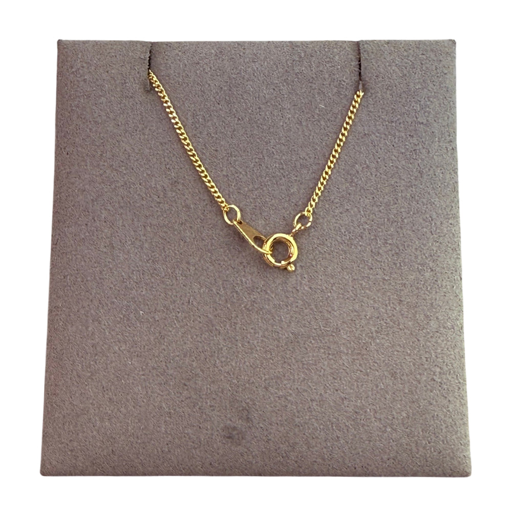 GIVENCHY G Logo Square Rhinestone Gold-Plated Pendant Necklace LHQ2260