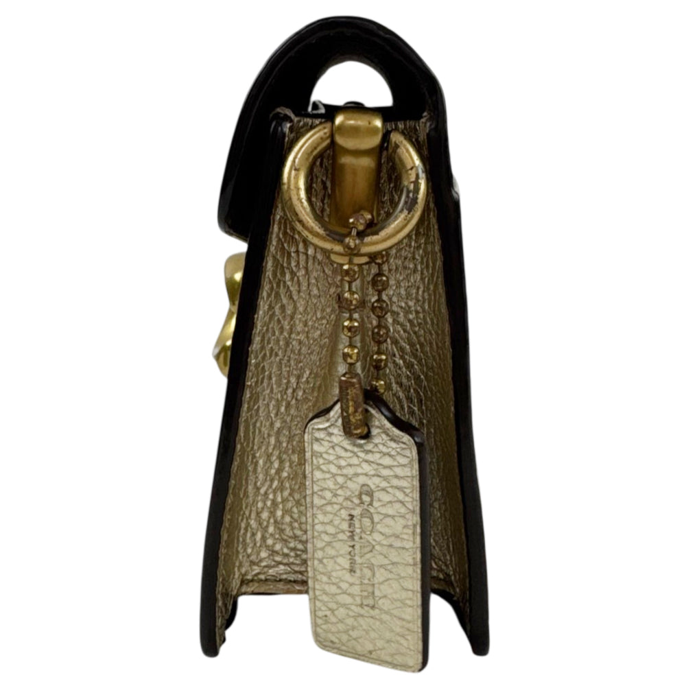 COACH Tabby Gold Leather Shoulder Bag LHQ2262