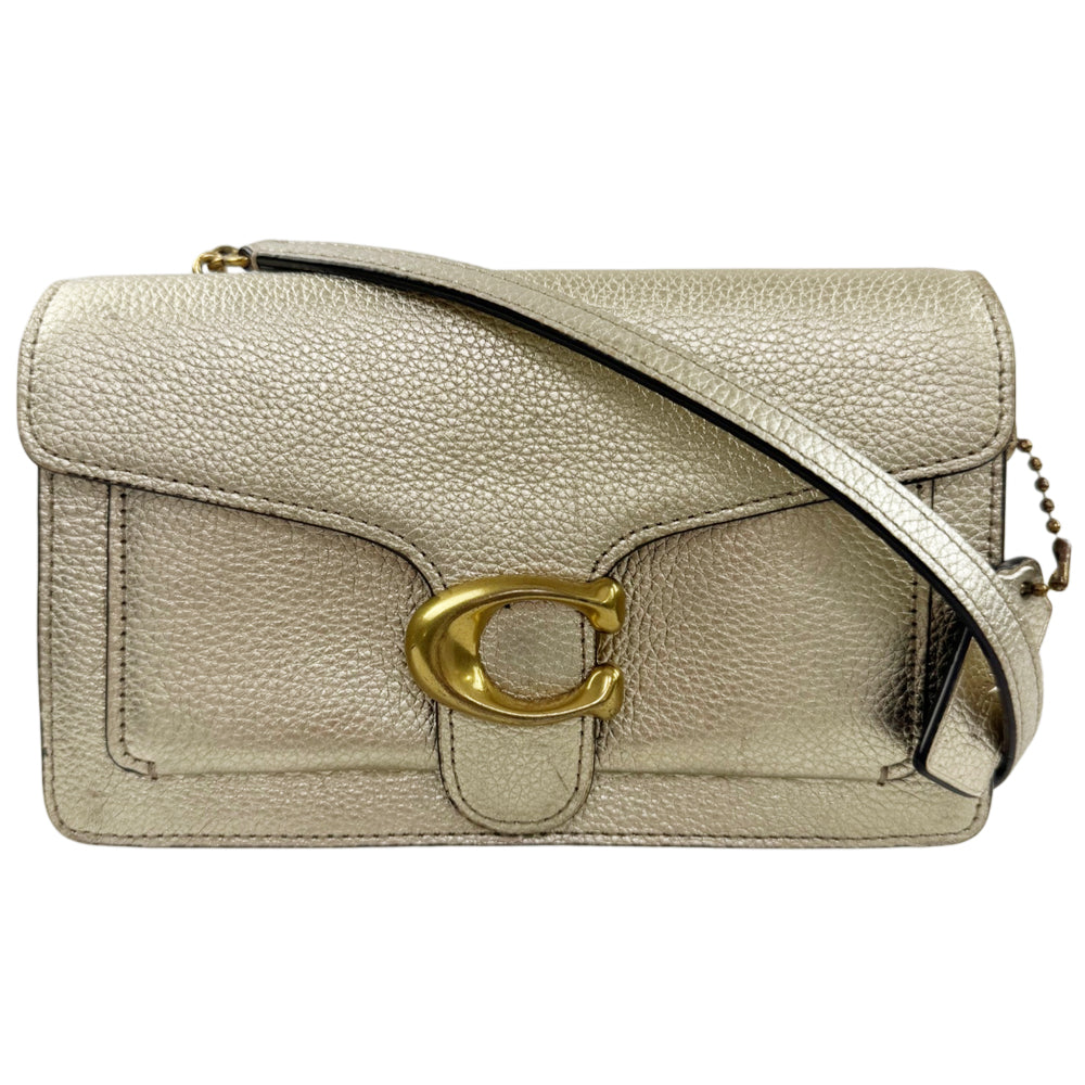 COACH Tabby Gold Leather Shoulder Bag LHQ2262