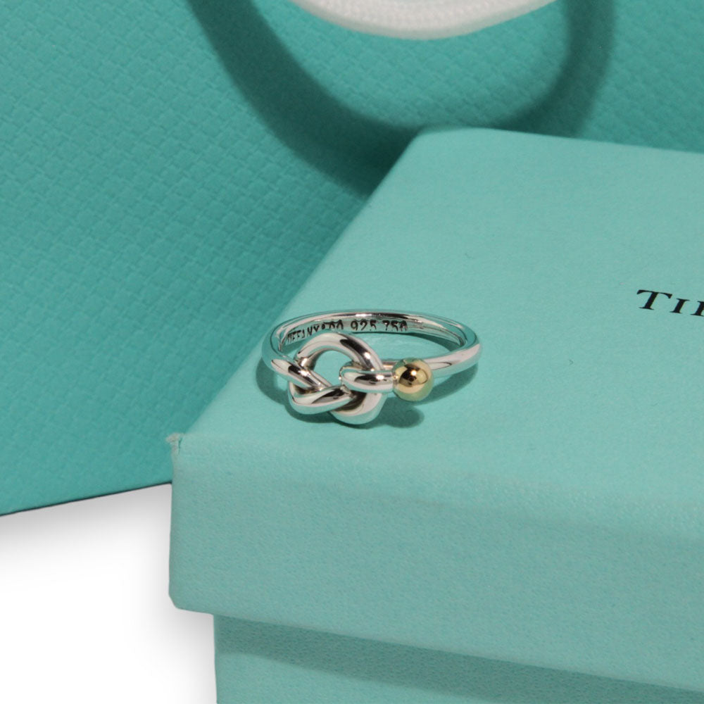 TIFFANY & Co. Love Knot Ring Silver LHQ227