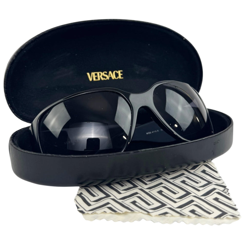 VERSACE Black Crystal Logo Sunglasses LHQ2279