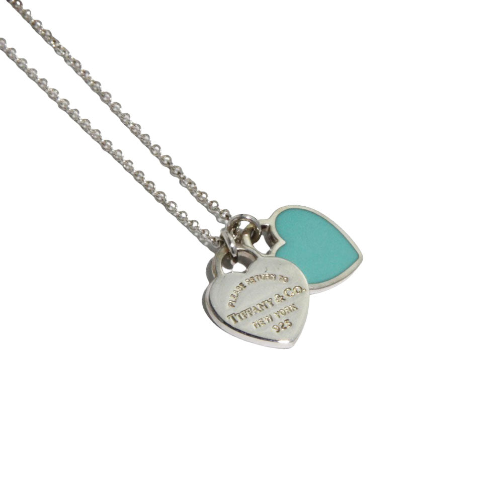 TIFFANY & Co. Collana con doppio ciondolo Return To Blue Argento LHQ228