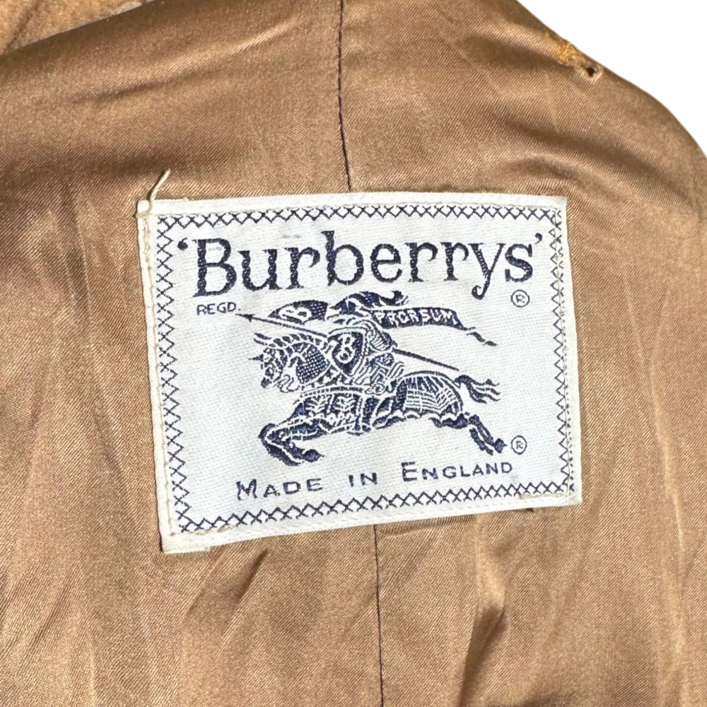 BURBERRY Brown Camel Hair Trench Coat Size M LHQ2281