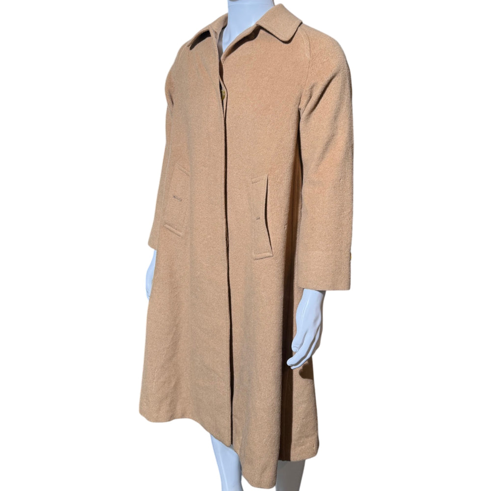 BURBERRY Brown Camel Hair Trench Coat Size M LHQ2281