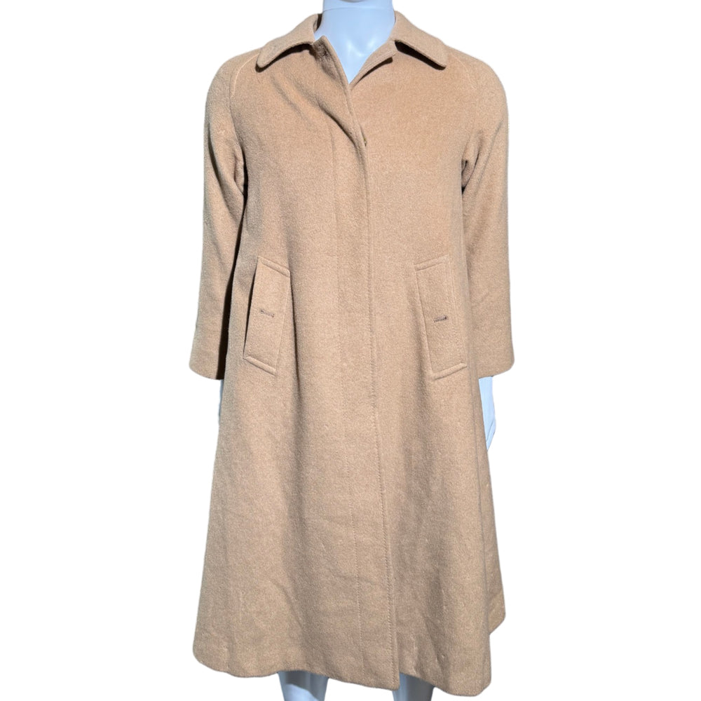 BURBERRY Brown Camel Hair Trench Coat Size M LHQ2281