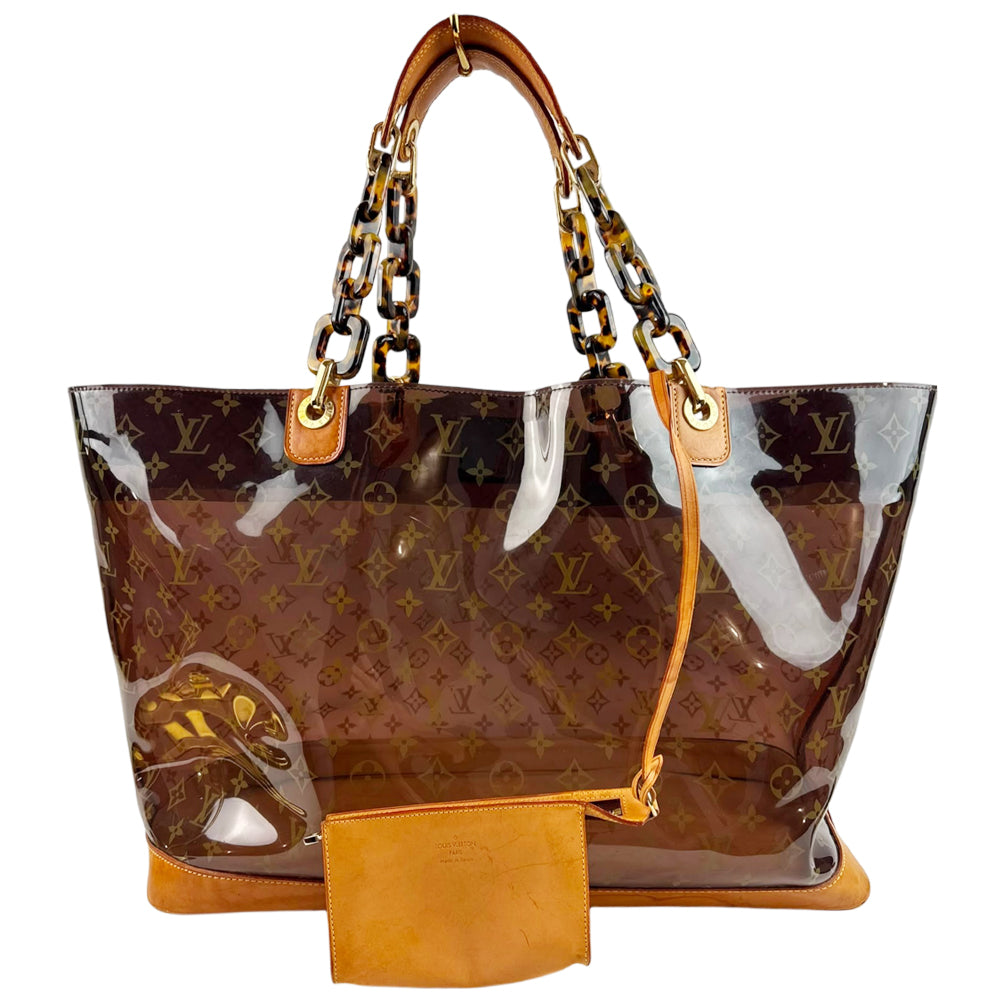 LOUIS VUITTON Amber Sac Cabas GM Monogram Vinyl Tote Bag LHQ2285