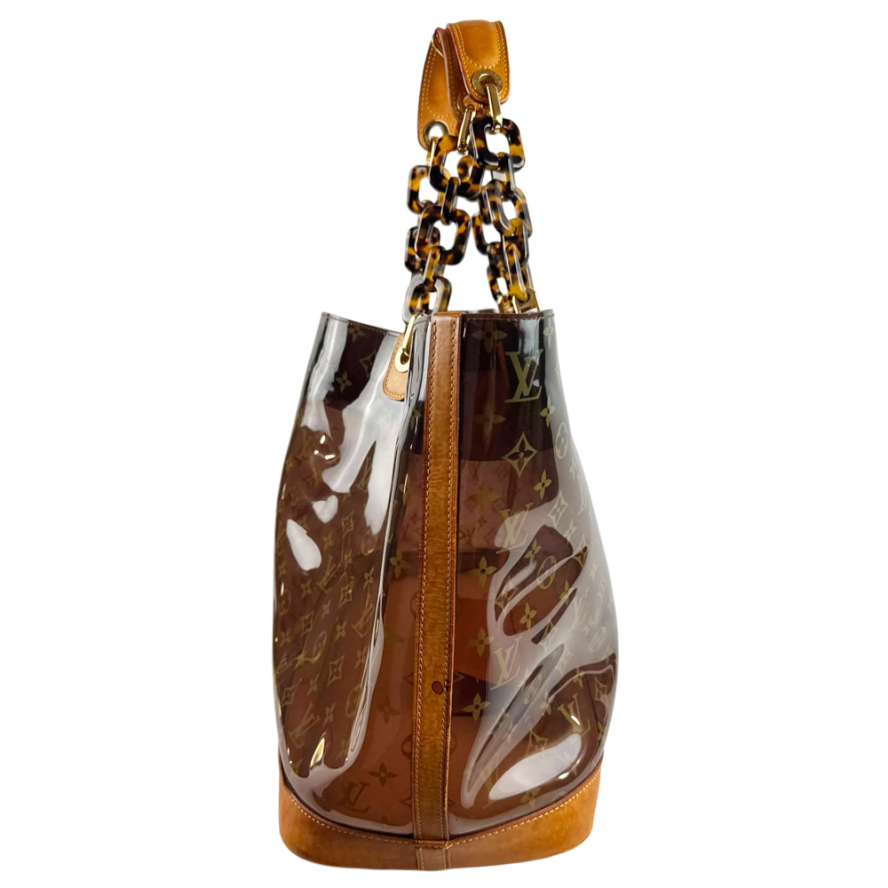 LOUIS VUITTON Amber Sac Cabas GM Monogram Vinyl Tote Bag LHQ2285