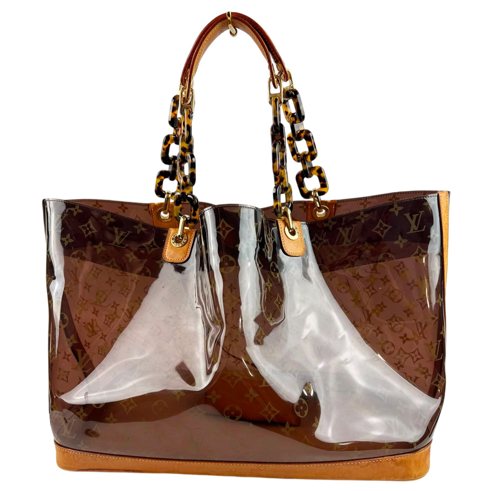 LOUIS VUITTON Amber Sac Cabas GM Monogram Vinyl Tote Bag LHQ2285