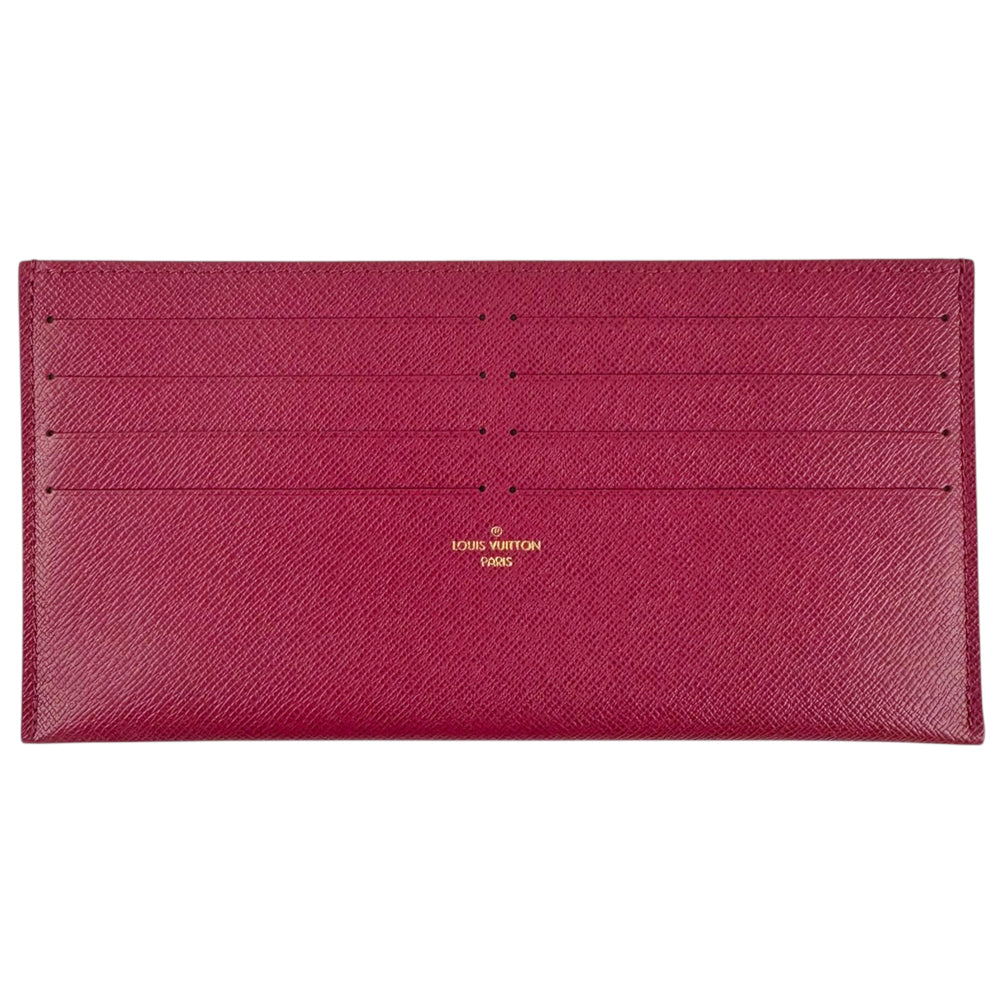 LOUIS VUITTON Burgundy Leather Pochette Insert LHQ2288