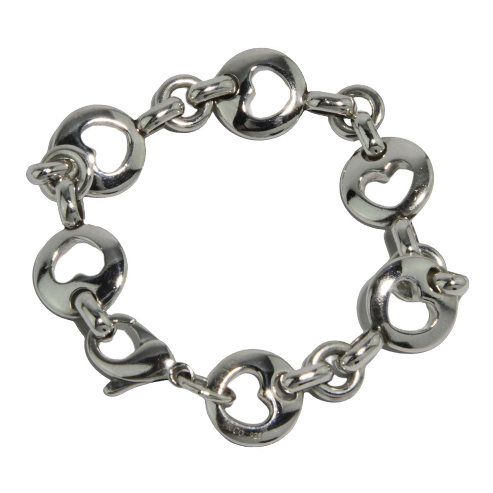 TIFFANY & Co. Bracciale circolare a cuore in argento LHQ229