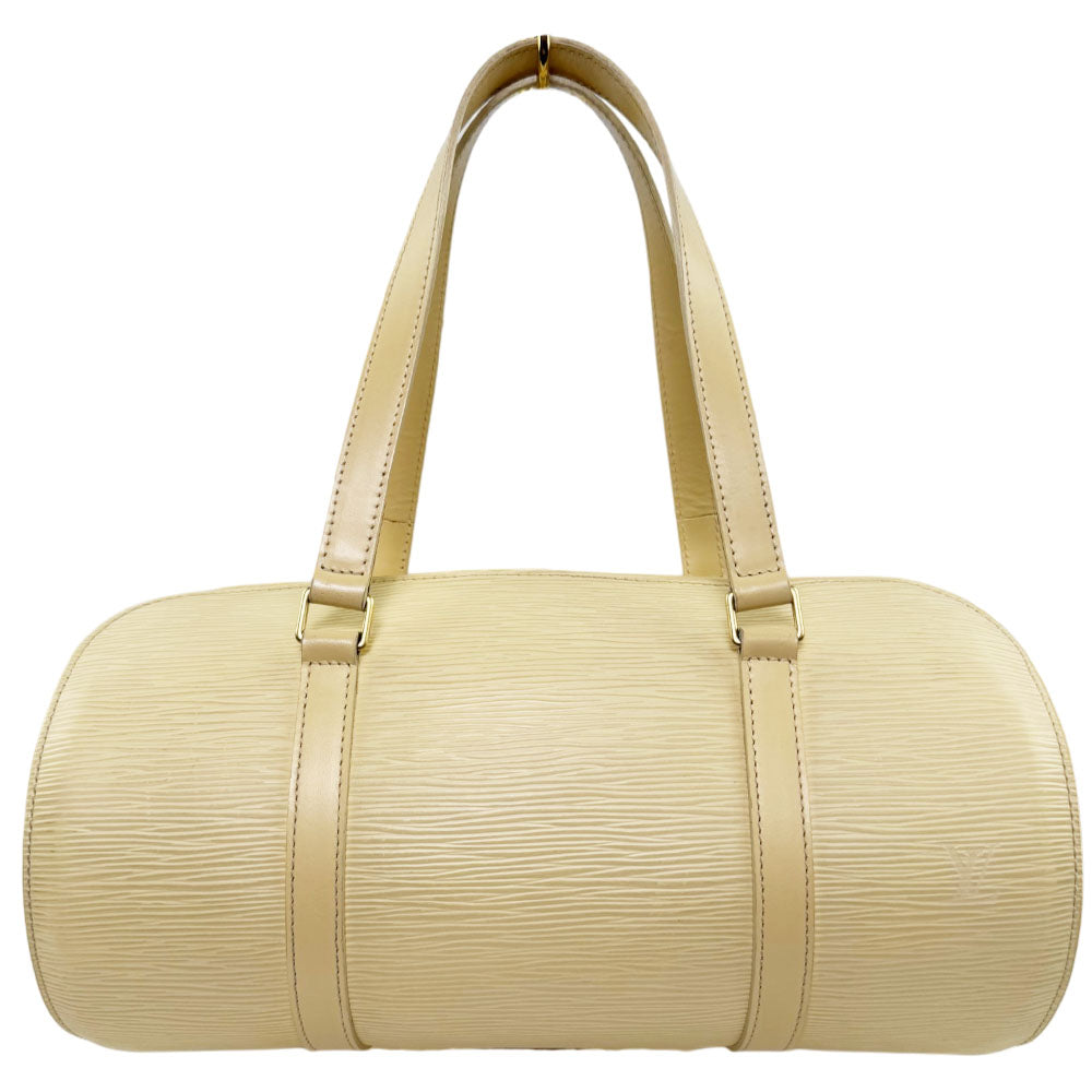 LOUIS VUITTON Soufflot Cream Epi Leather Handbag LHQ2292