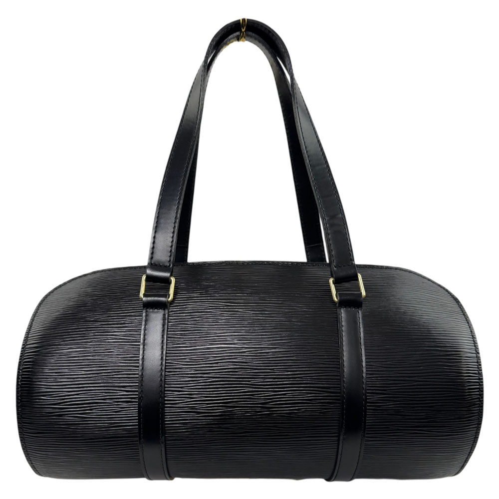 LOUIS VUITTON Soufflot Black Epi Leather Handbag LHQ2293