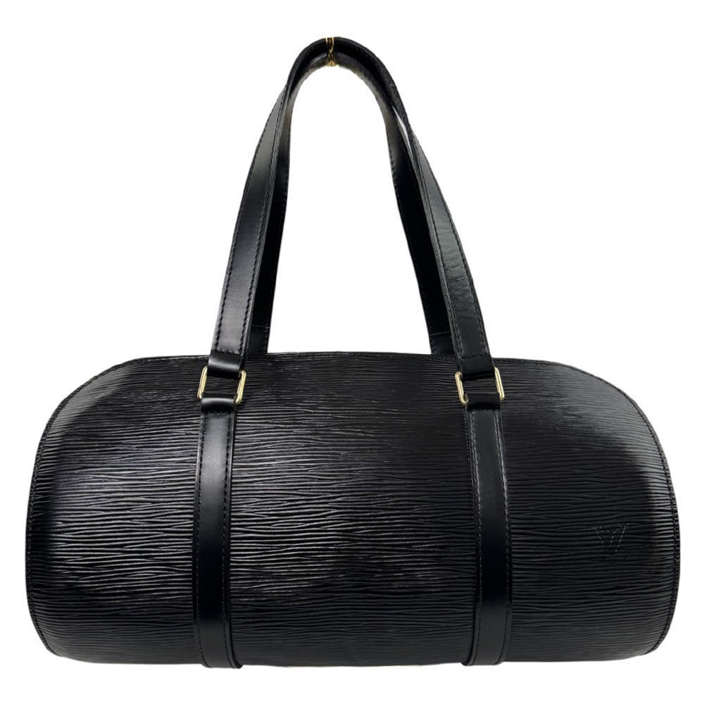 LOUIS VUITTON Soufflot Black Epi Leather Handbag LHQ2293