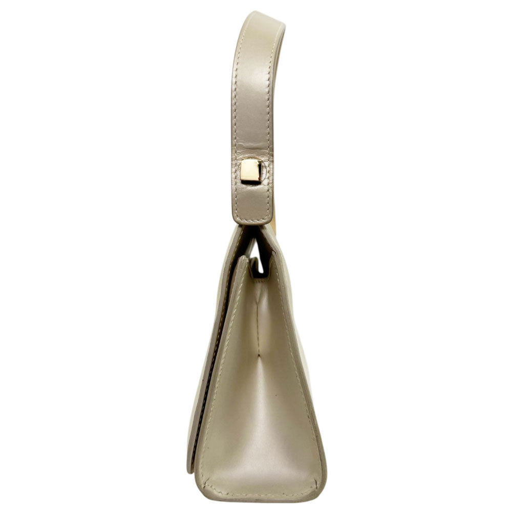 GUCCI White Leather Shoulder Bag LHQ2294