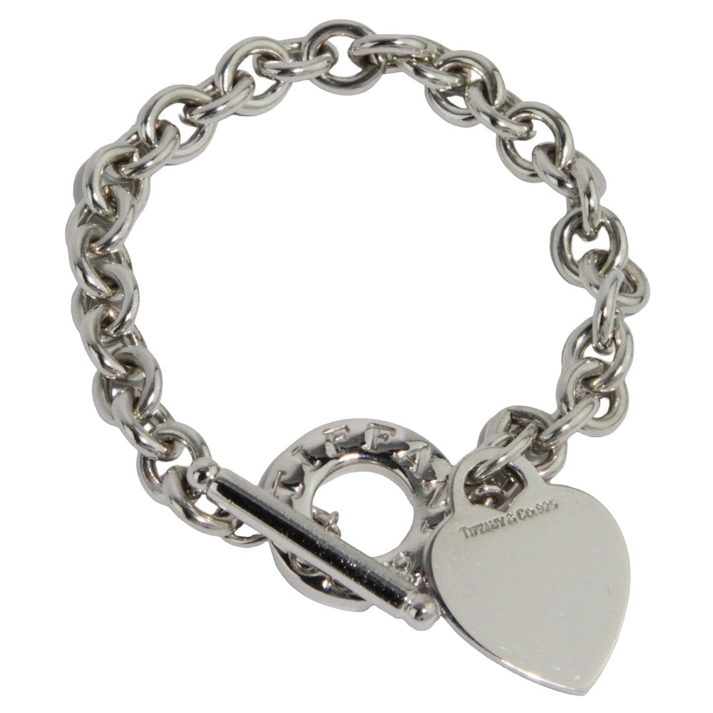 TIFFANY & Co. Bracciale in argento con etichetta a cuore LHQ230