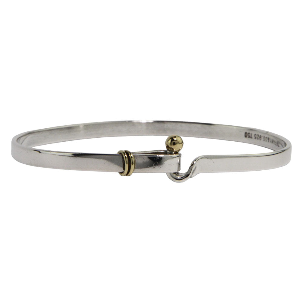 TIFFANY & Co. Hook & Eye Silver Bangle LHQ231