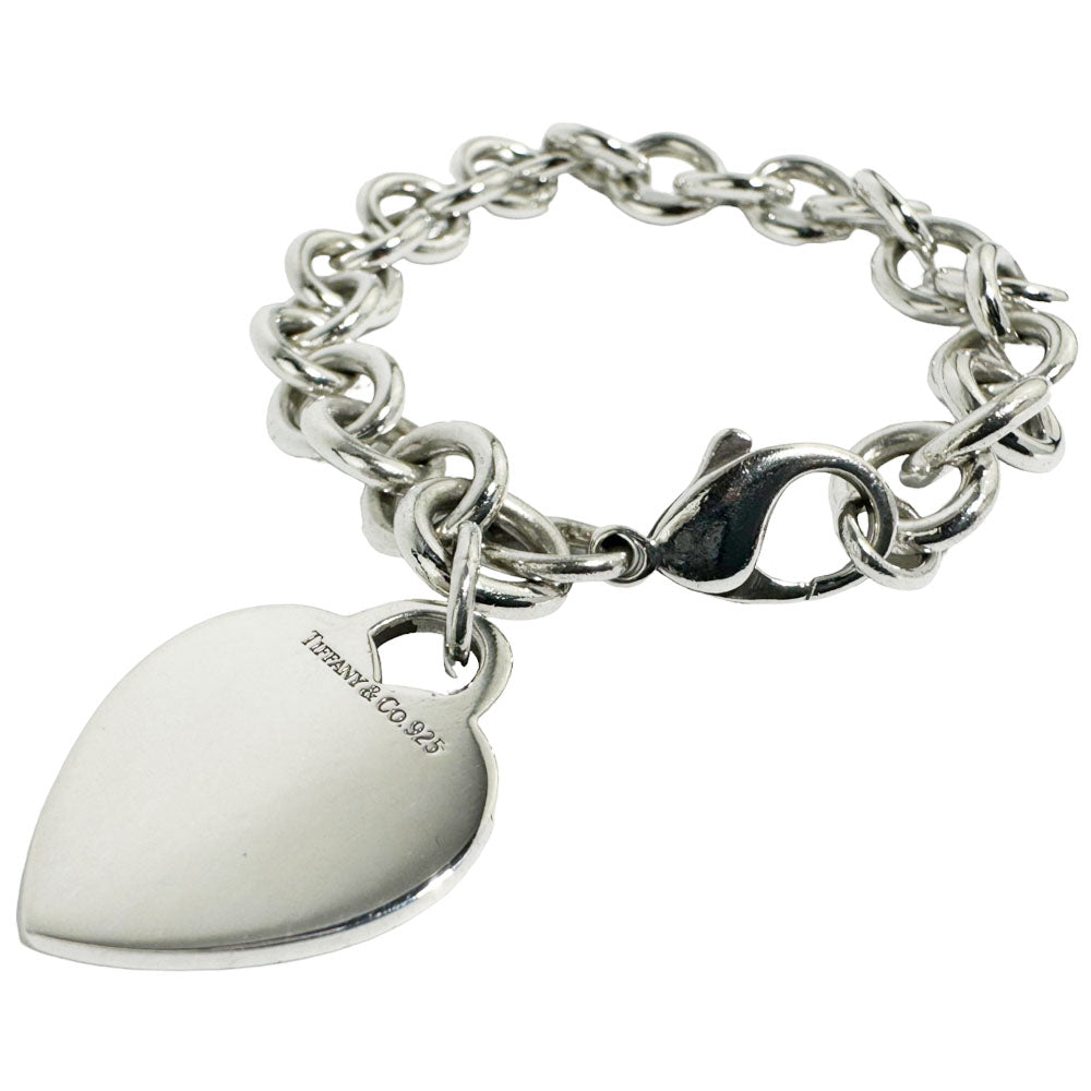 TIFFANY & Co. Bracciale in argento con etichetta a cuore LHQ232