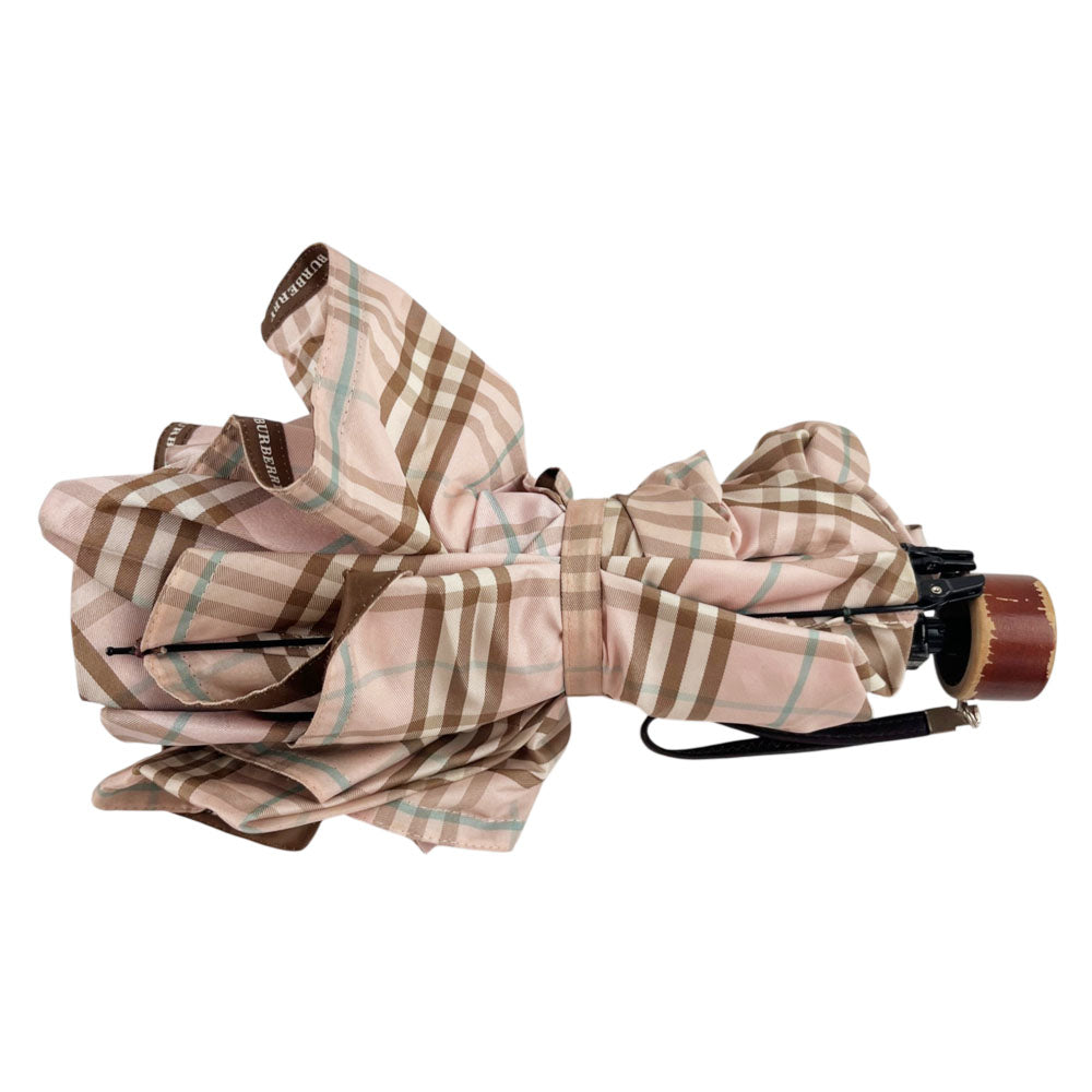BURBERRY Pink Nova Check Umbrella LHQ2323