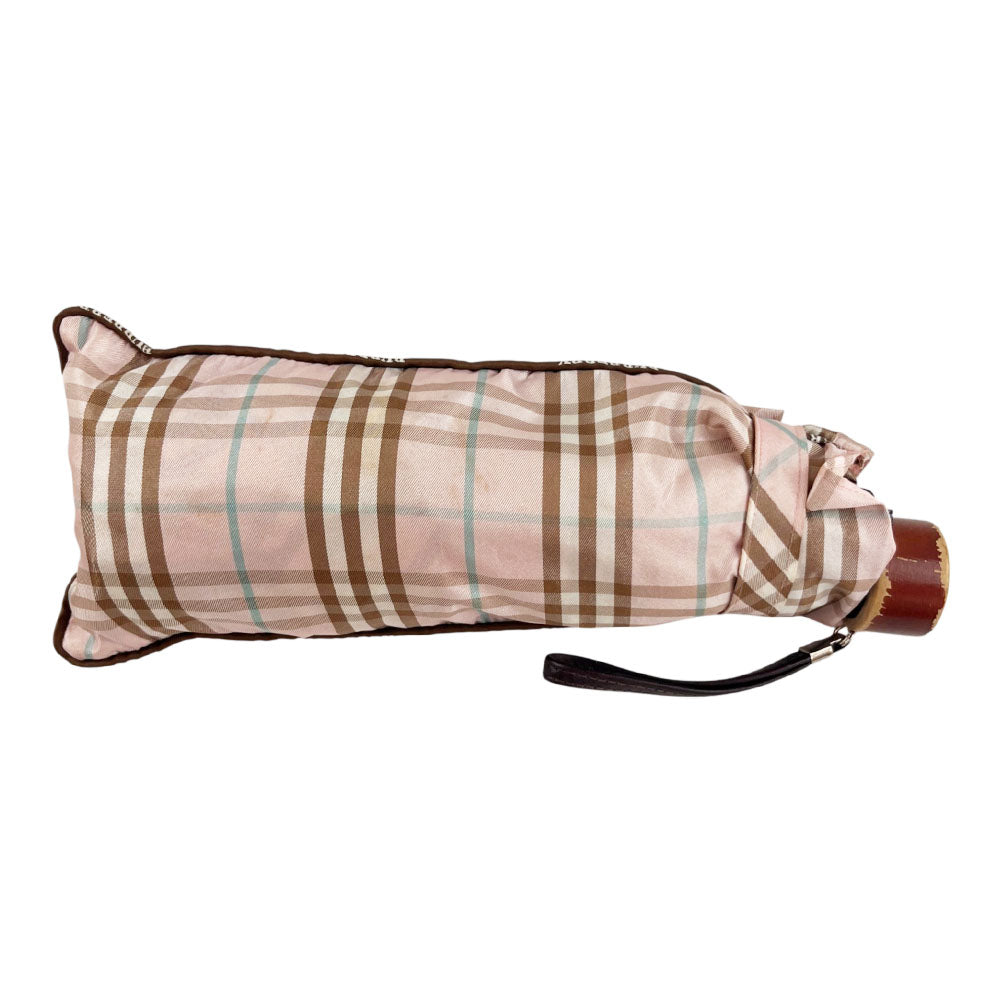 BURBERRY Pink Nova Check Umbrella LHQ2323