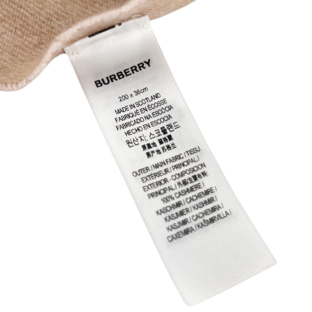 BURBERRY Pink/Beige Cashmere Scarf LHQ2344