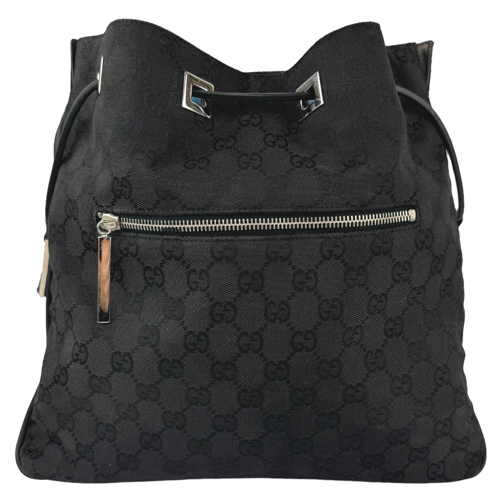 GUCCI GG Supreme Borsa a tracolla nera LHQ238