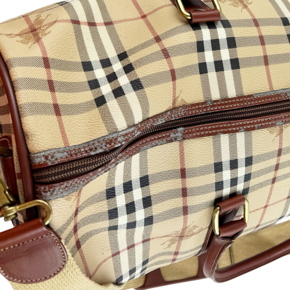 BURBERRY Nova Check Duffle/Boston Bag LHQ2382
