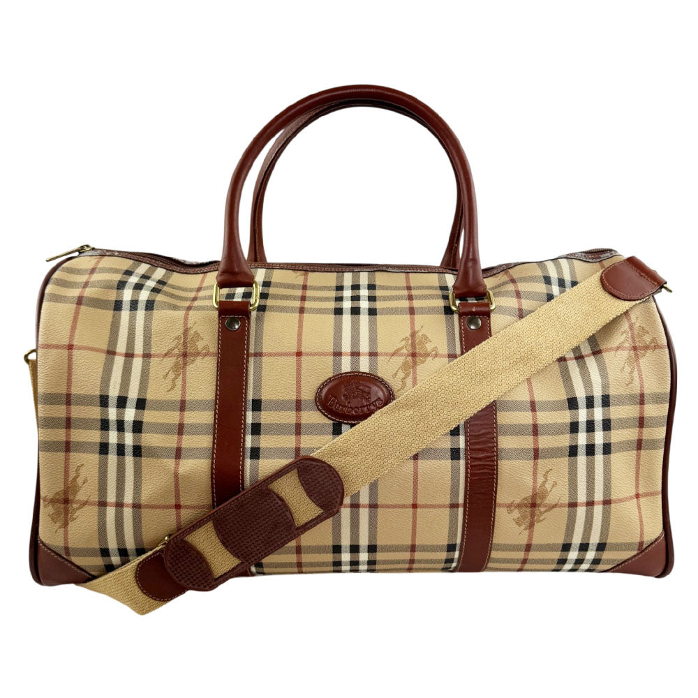 BURBERRY Nova Check Duffle/Boston Bag LHQ2382