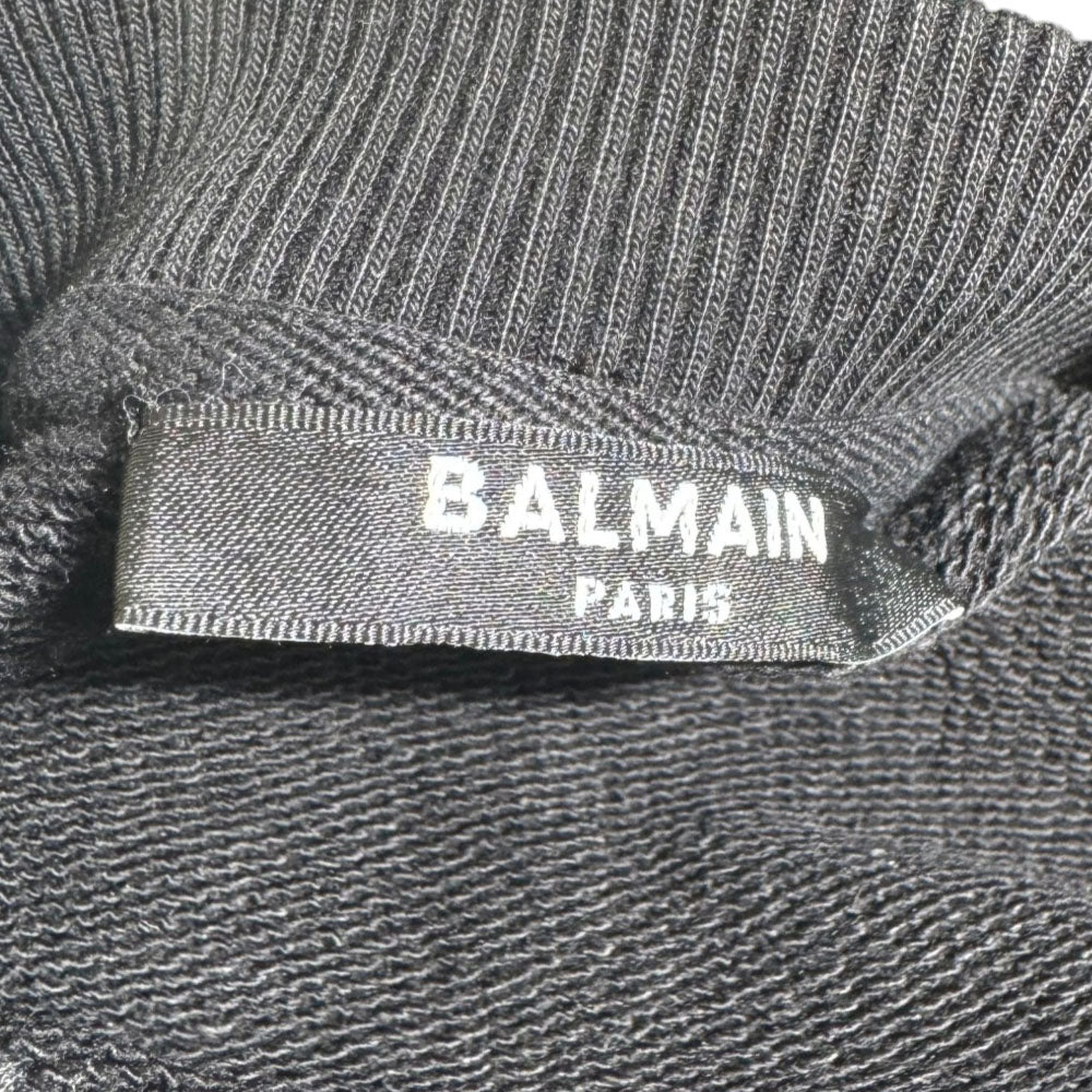 BALMAIN Black Logo Jumper Size S LHQ2398
