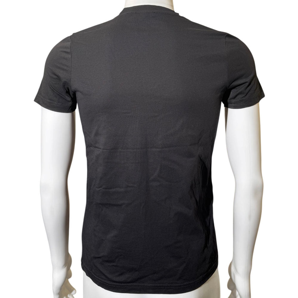BALMAIN Black Crystal Logo T-Shirt Size S LHQ2399