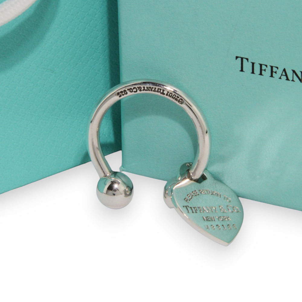 TIFFANY & Co. Heart Keyring Silver LHQ240