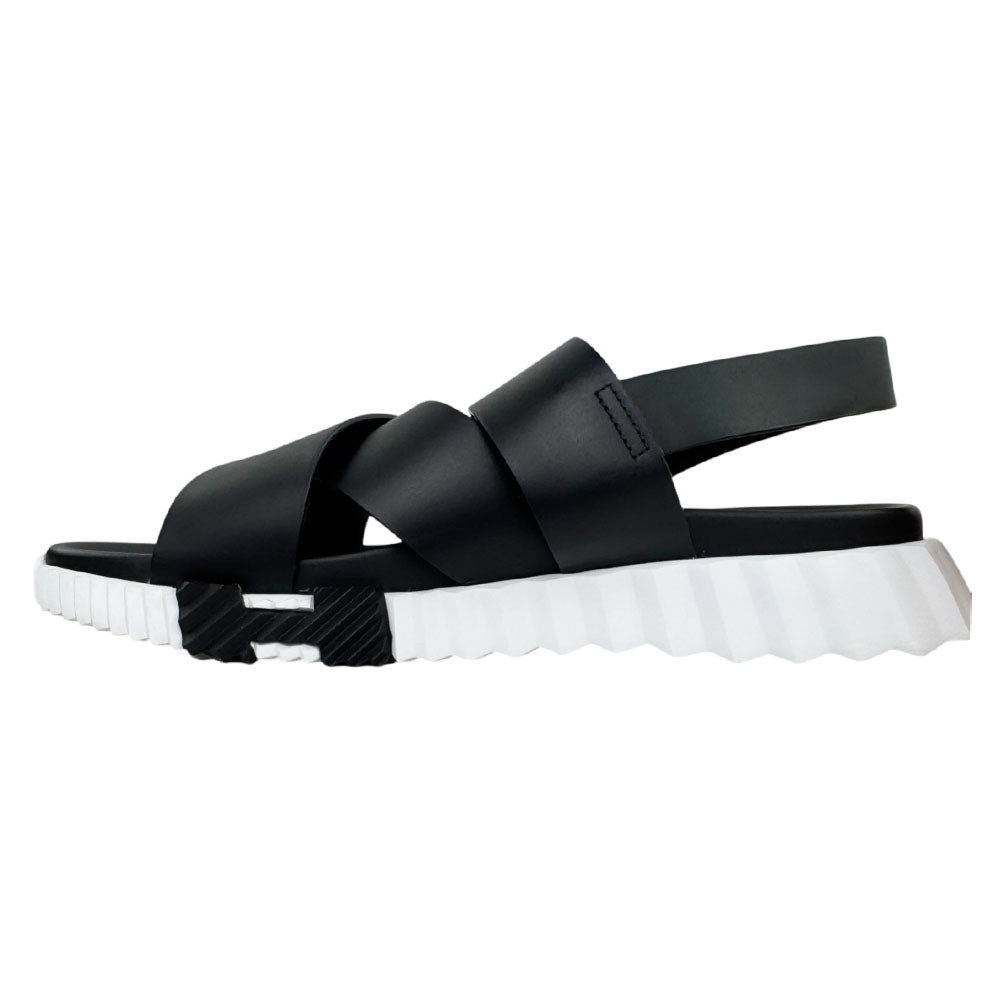 HERMES Electric Black Sandals Size 9 UK LHQ2405