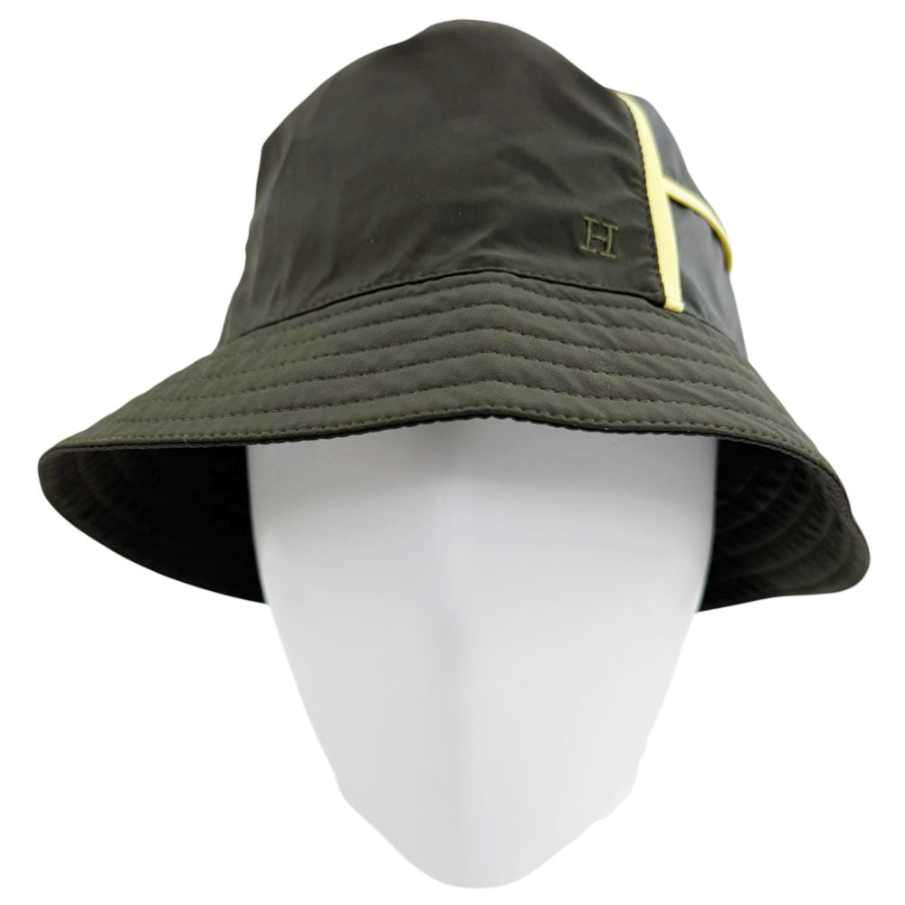 HERMES Fred Green Bucket Hat Size L LHQ2407