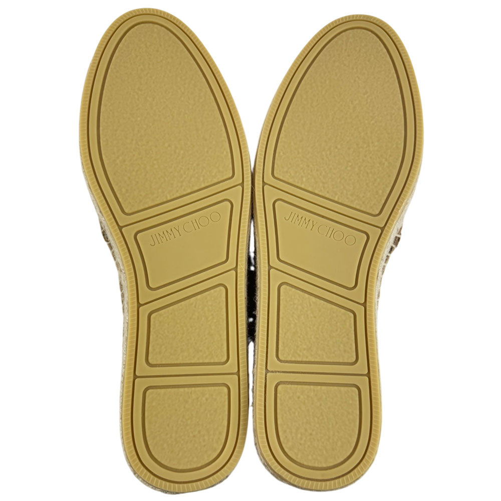 JIMMY CHOO Brown Suede Espadrilles Size 9 UK LHQ2410