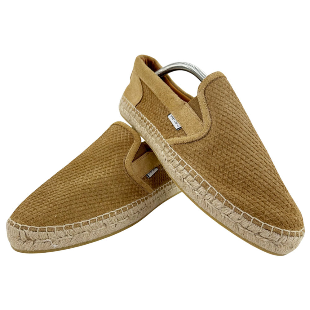 JIMMY CHOO Brown Suede Espadrilles Size 9 UK LHQ2410