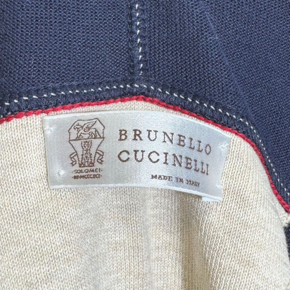 BRUNELLO CUCCINELLI Navy Hoodie Size M LHQ2411