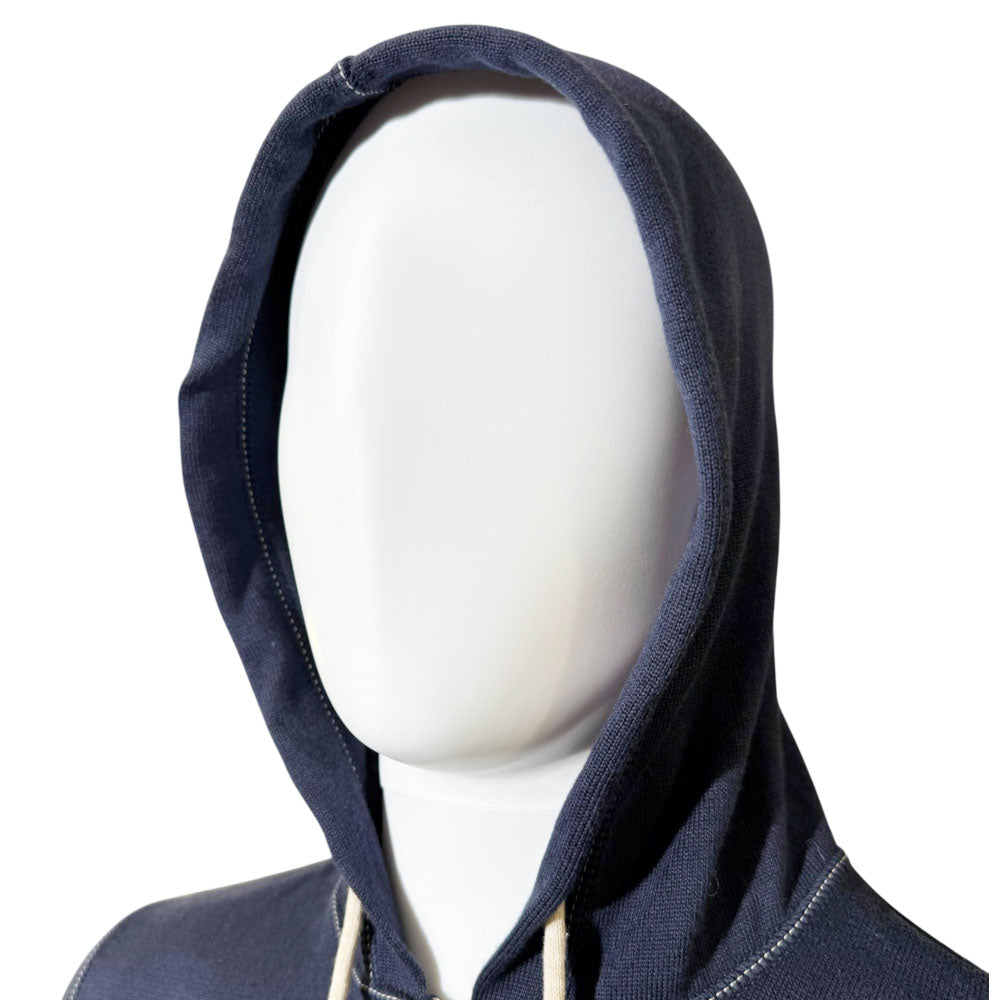 BRUNELLO CUCCINELLI Navy Hoodie Size M LHQ2411