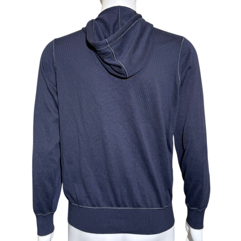 BRUNELLO CUCCINELLI Navy Hoodie Size M LHQ2411
