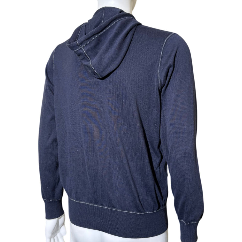 BRUNELLO CUCCINELLI Navy Hoodie Size M LHQ2411