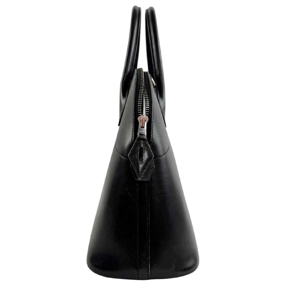 HERMES Bolide 30 Black Leather Shoulder Bag LHQ2419