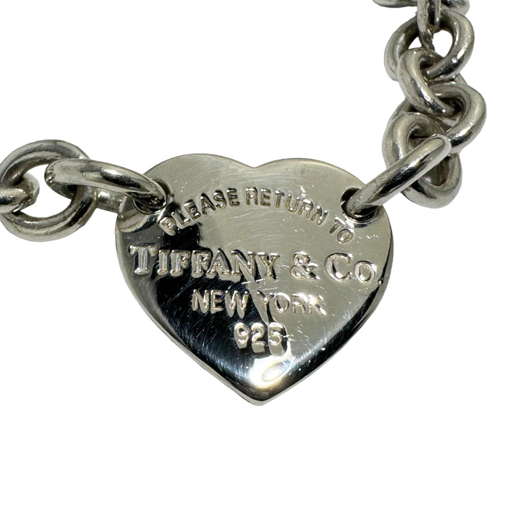 TIFFANY & Co. Heart Return To Silver Bracelet LHQ242