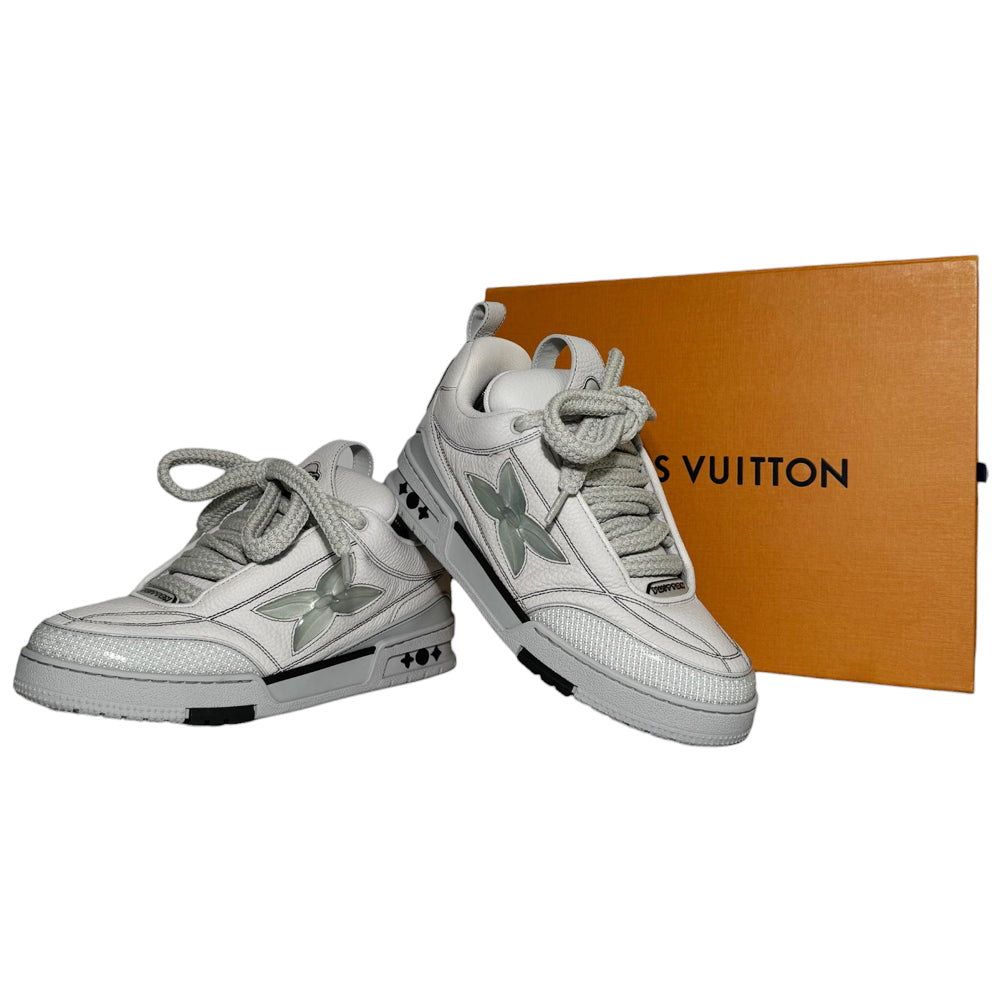 LOUIS VUITTON Skate Turnschuhe Grau Größe 7 UK LHQ243