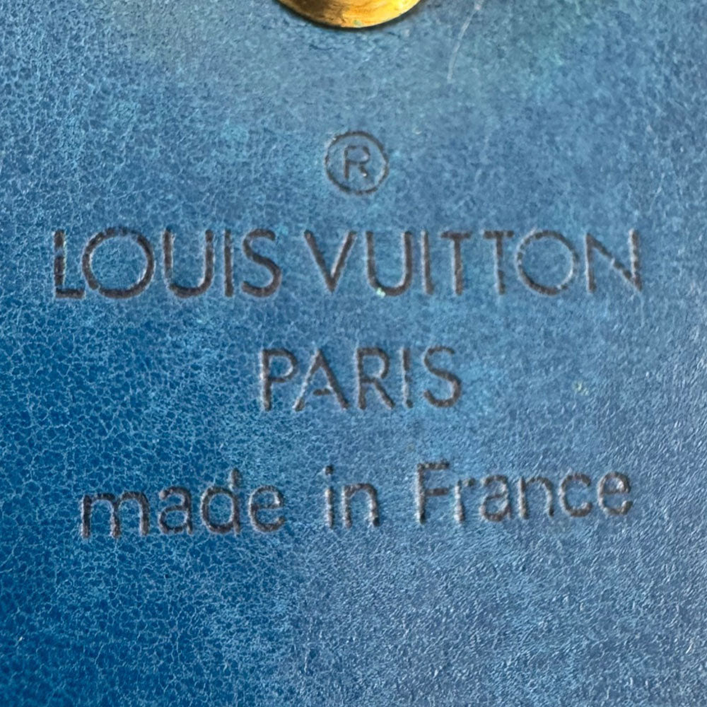 LOUIS VUITTON Epi Blue Tri-Fold Wallet LHQ2456